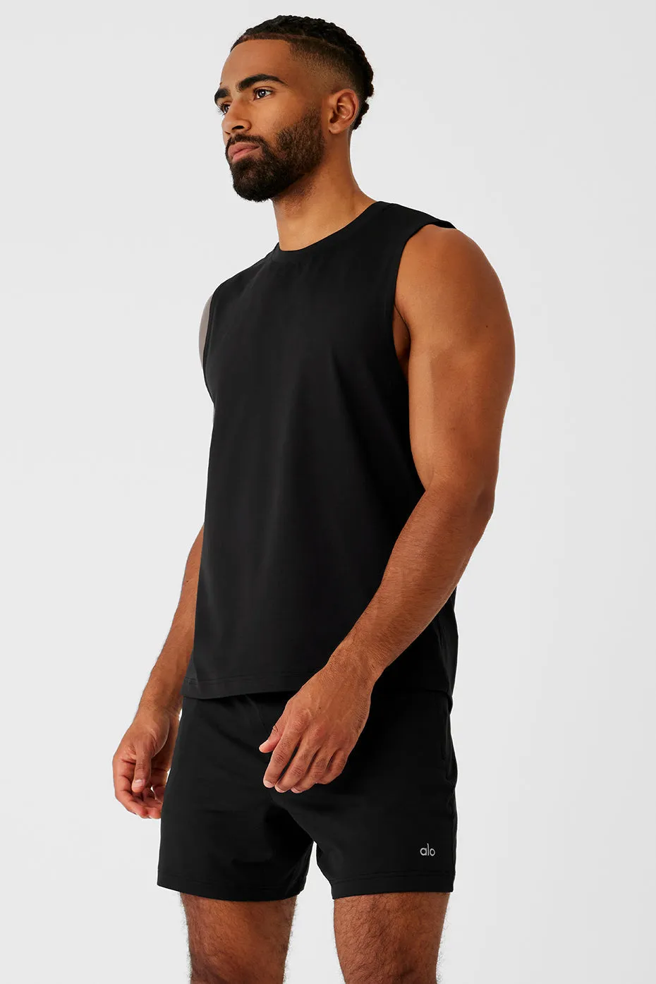CONQUER MUSCLE TANK  BLACK
