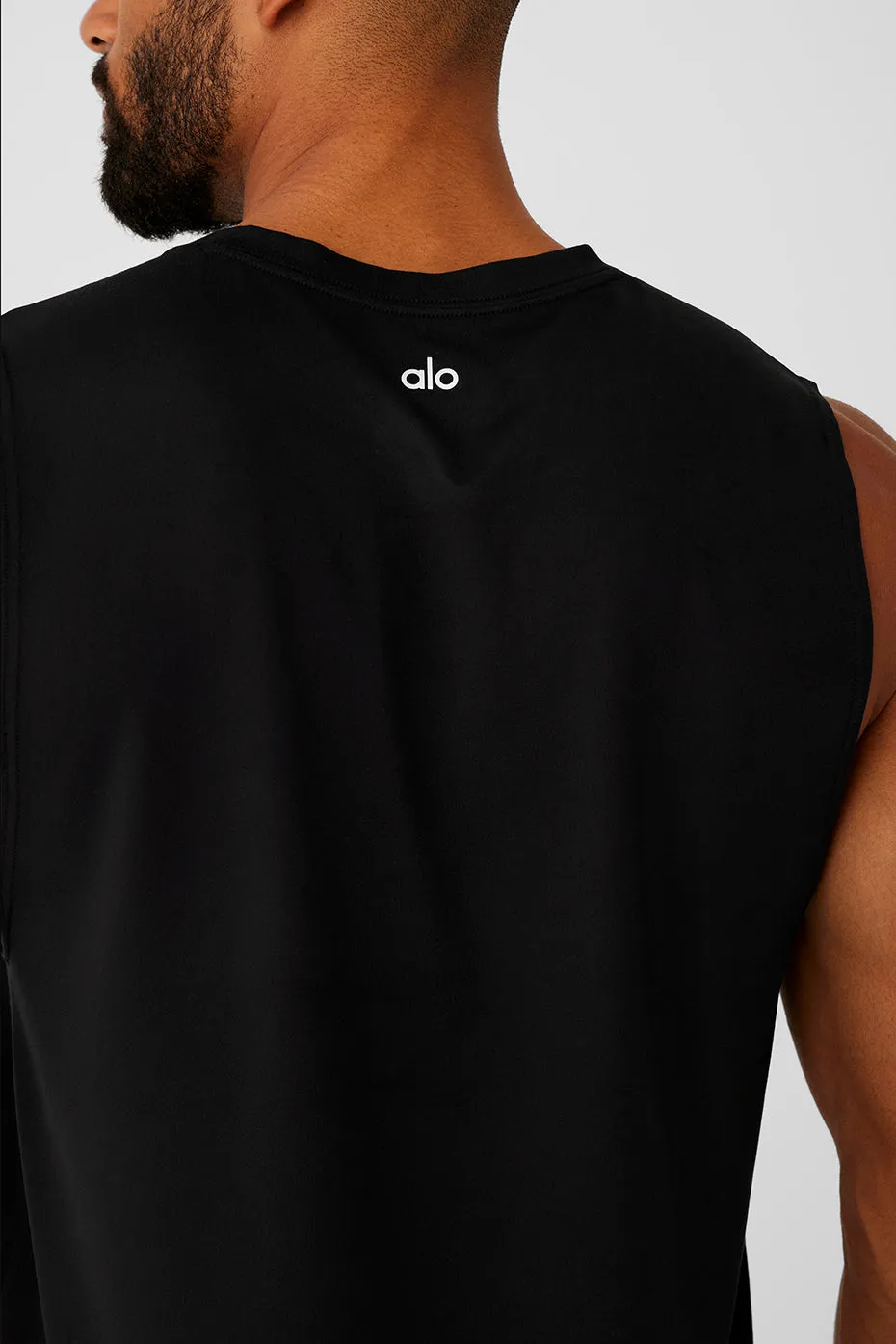CONQUER MUSCLE TANK  BLACK