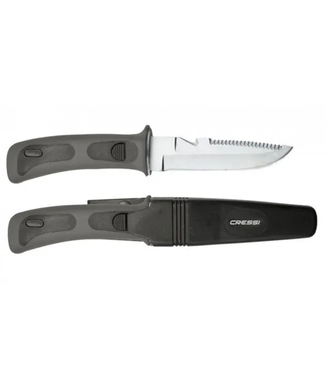 Cuchillo de pesca submarina Cressi Sub Vigo Black