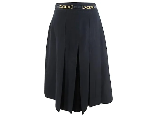 Céline CELINE Ropa Accesorios Dorados Falda Talla S Negro 