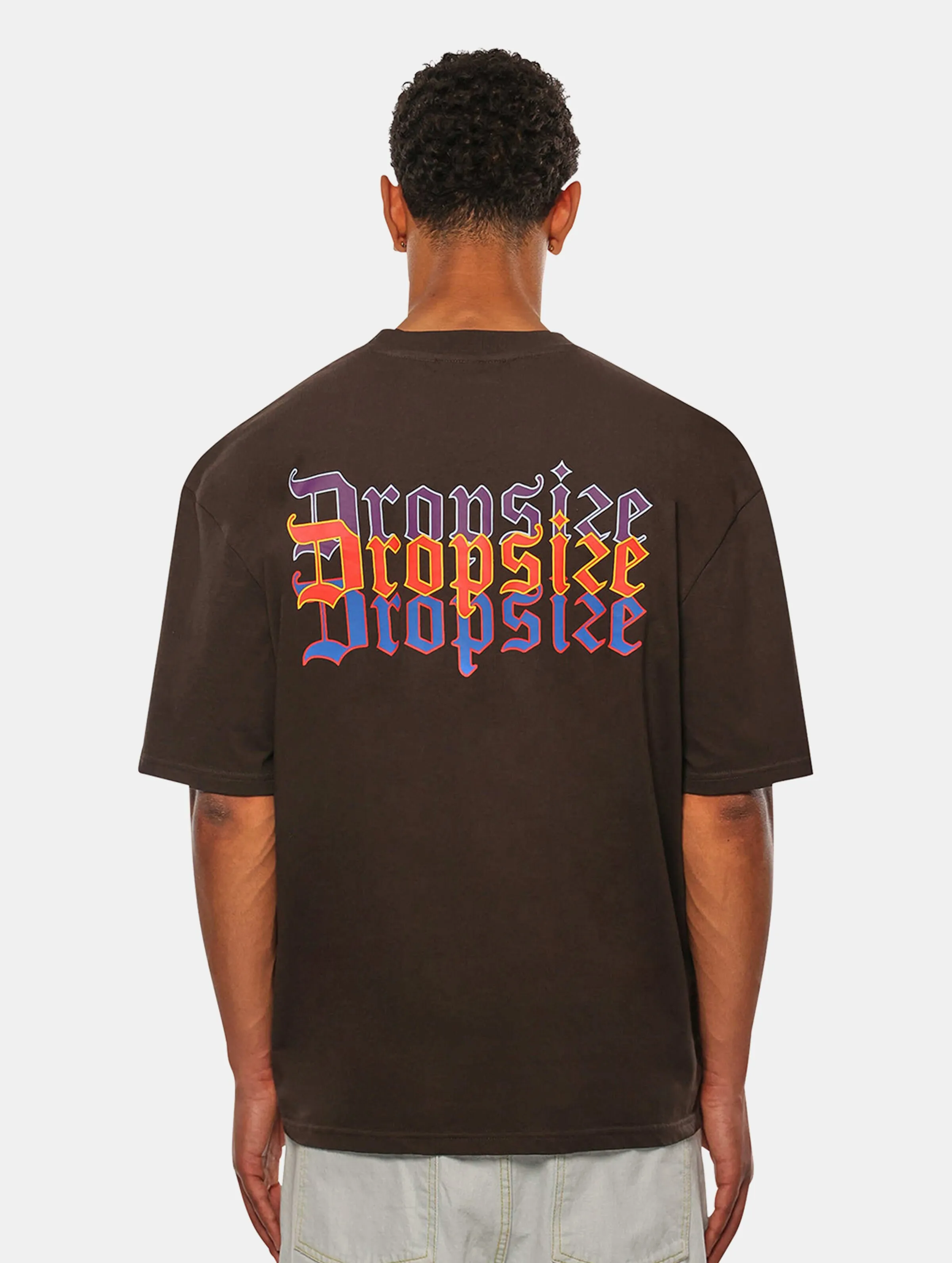 DROPSIZE HEAVY OVERSIZE TRIPLE LOGO TSHIRTS