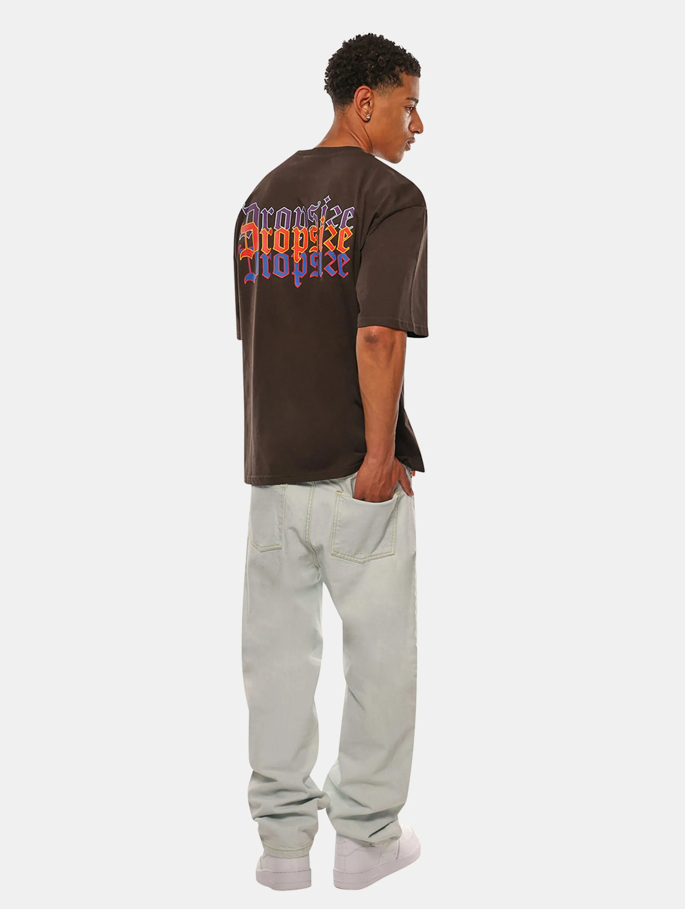 DROPSIZE HEAVY OVERSIZE TRIPLE LOGO TSHIRTS