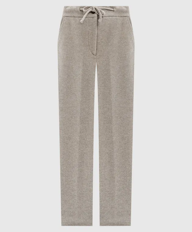 Enrico Mandelli Beige pants made of wool and cashmere