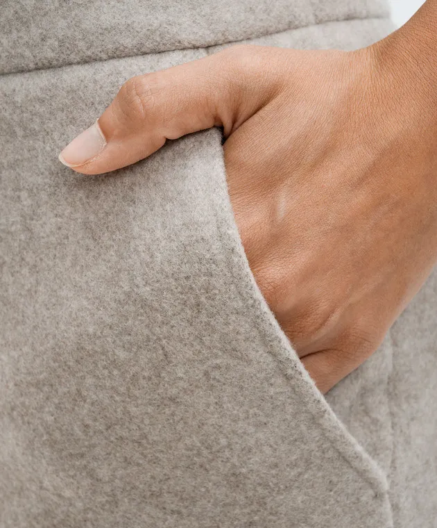 Enrico Mandelli Beige pants made of wool and cashmere