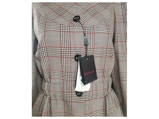 Escada Chaquetas Castaño Multicolor 