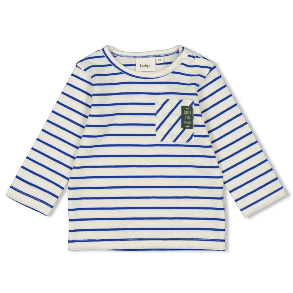 FEETJE SHIRTJE LM  STREEP  PROTECT OUR REEFS 51602331