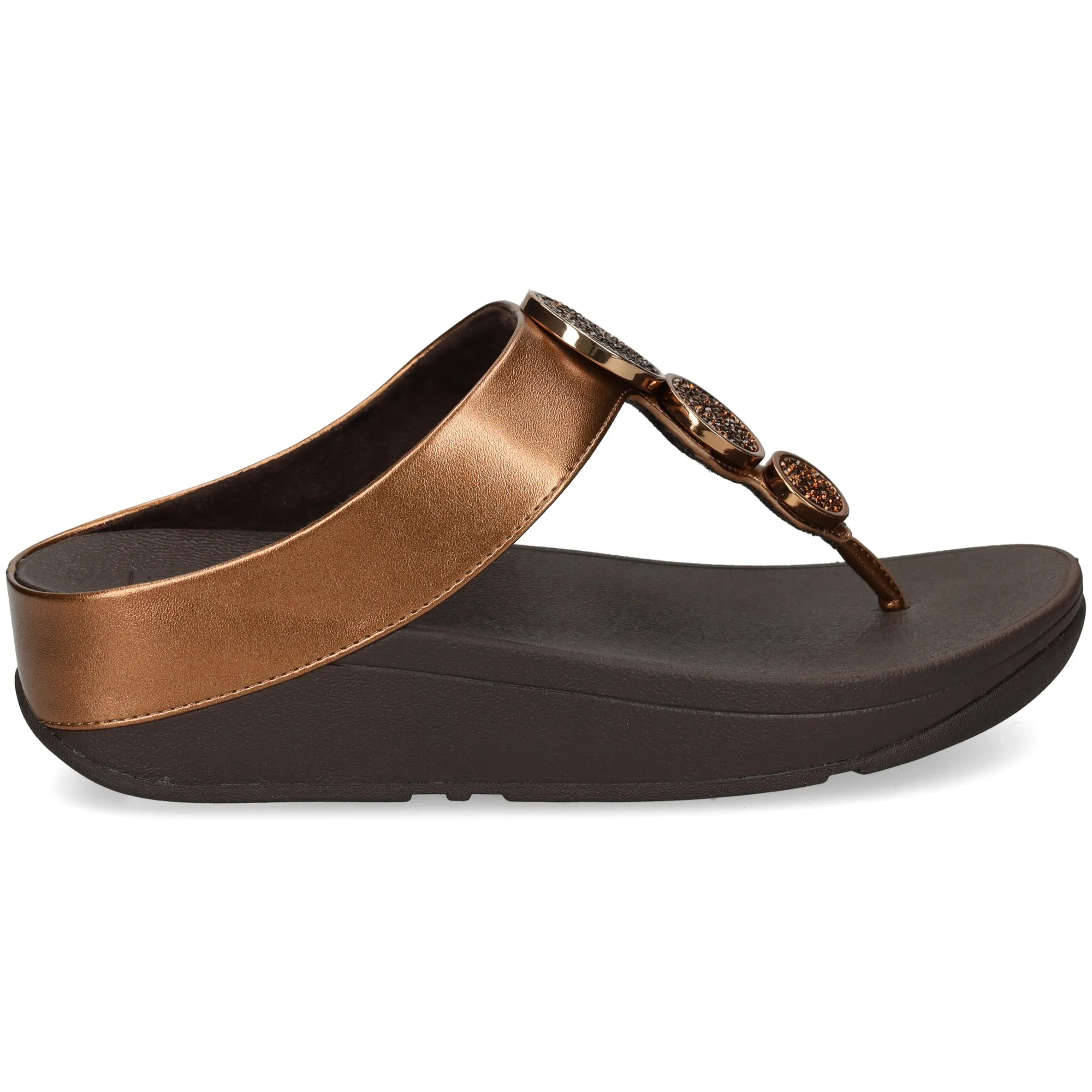 FITFLOP Sandalias cuña de Mujer 012 BRONZE