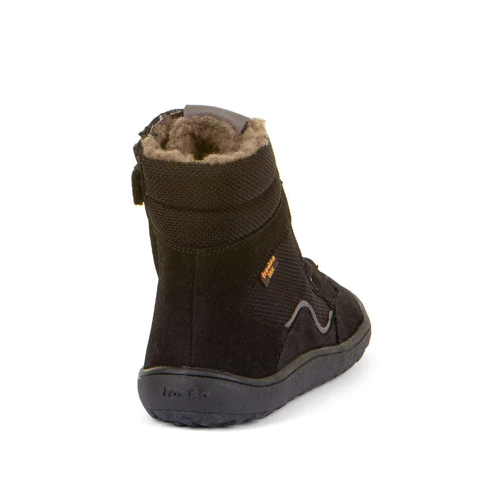 FRODDO BAREFOOT  TEX WOOL GROW BLACK  BOTINES DE CORDONES CON MEMBRANA TEX