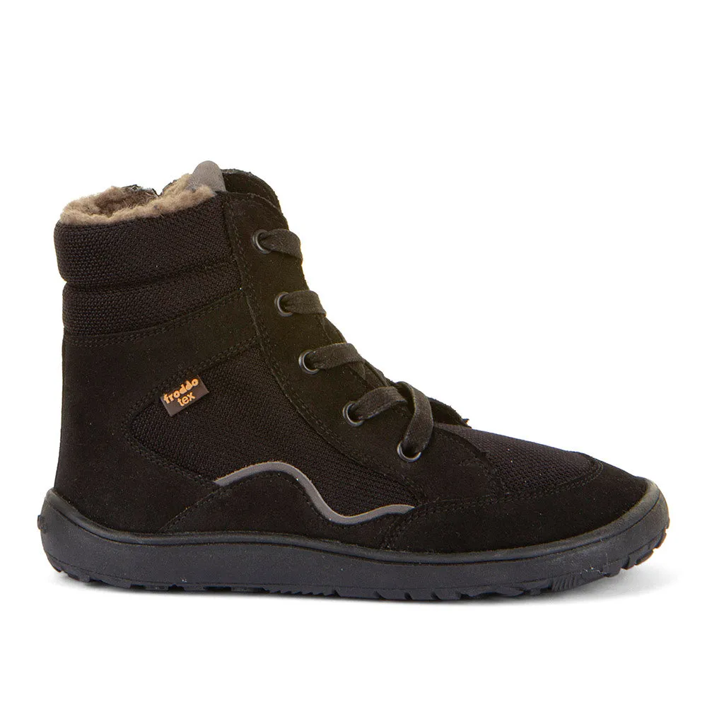 FRODDO BAREFOOT  TEX WOOL GROW BLACK  BOTINES DE CORDONES CON MEMBRANA TEX