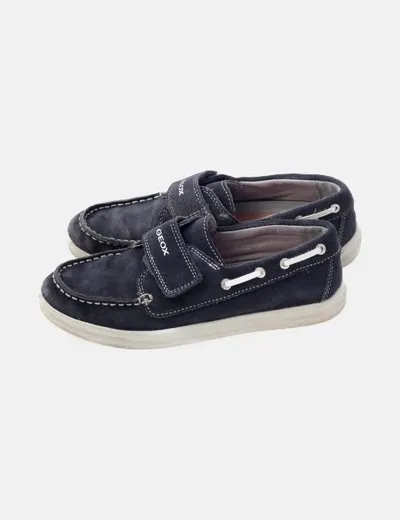 Geox Mocasín antelina velcro