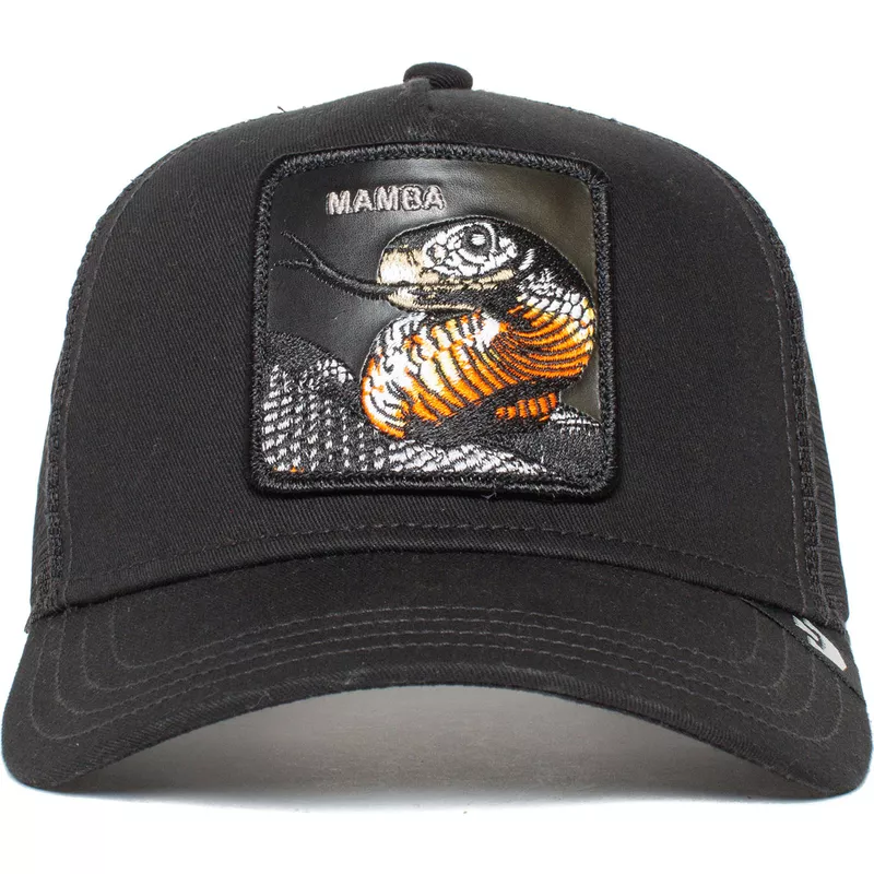 GORRA ANIMALES GOORIN BROS MAAMBAA TRUCKER  BLACK REF 1011024 MAMBA SERPIENTE NEGRO
