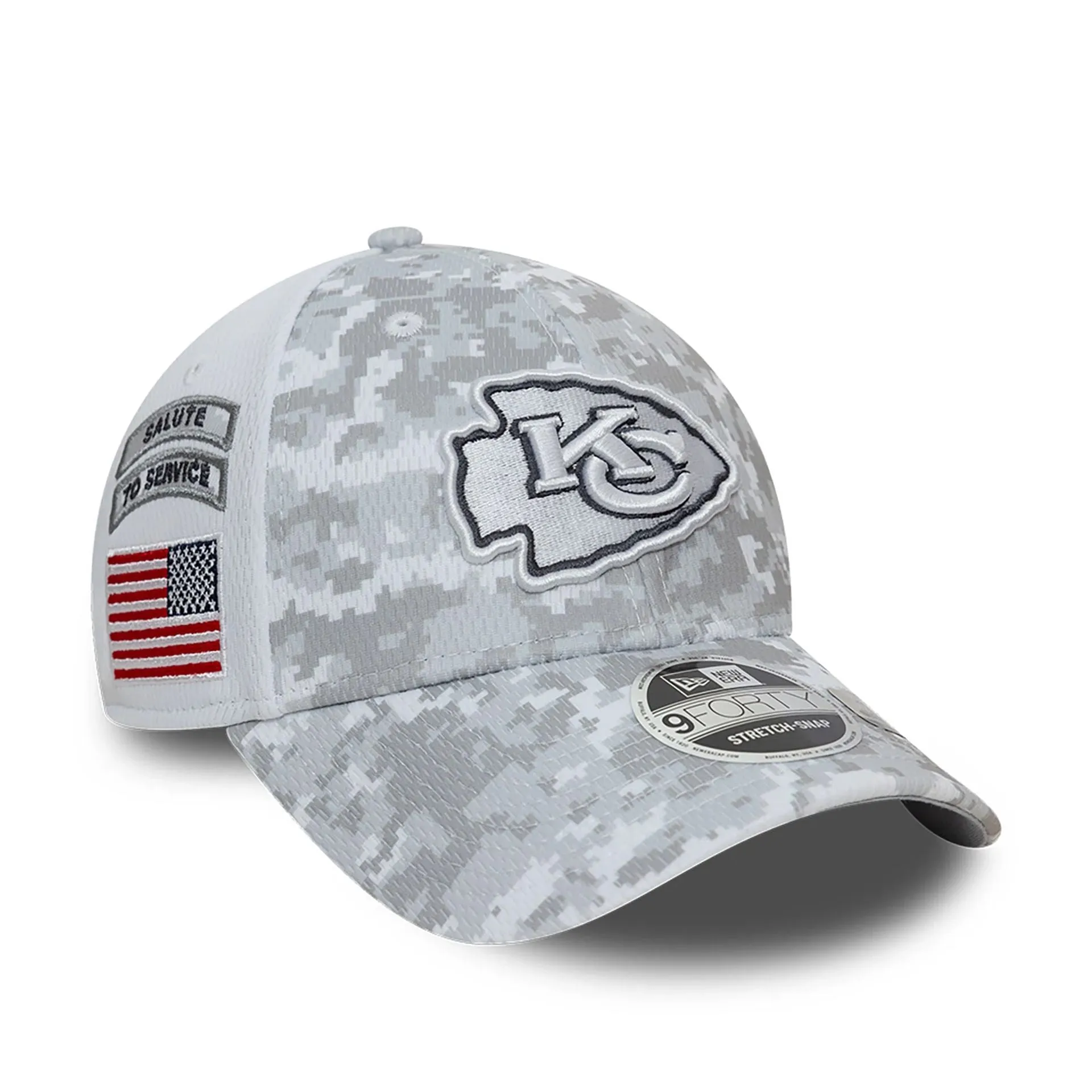 Gorra Kansas City Chiefs NFL Salute To Service 2024 9FORTY Stretch Snap 