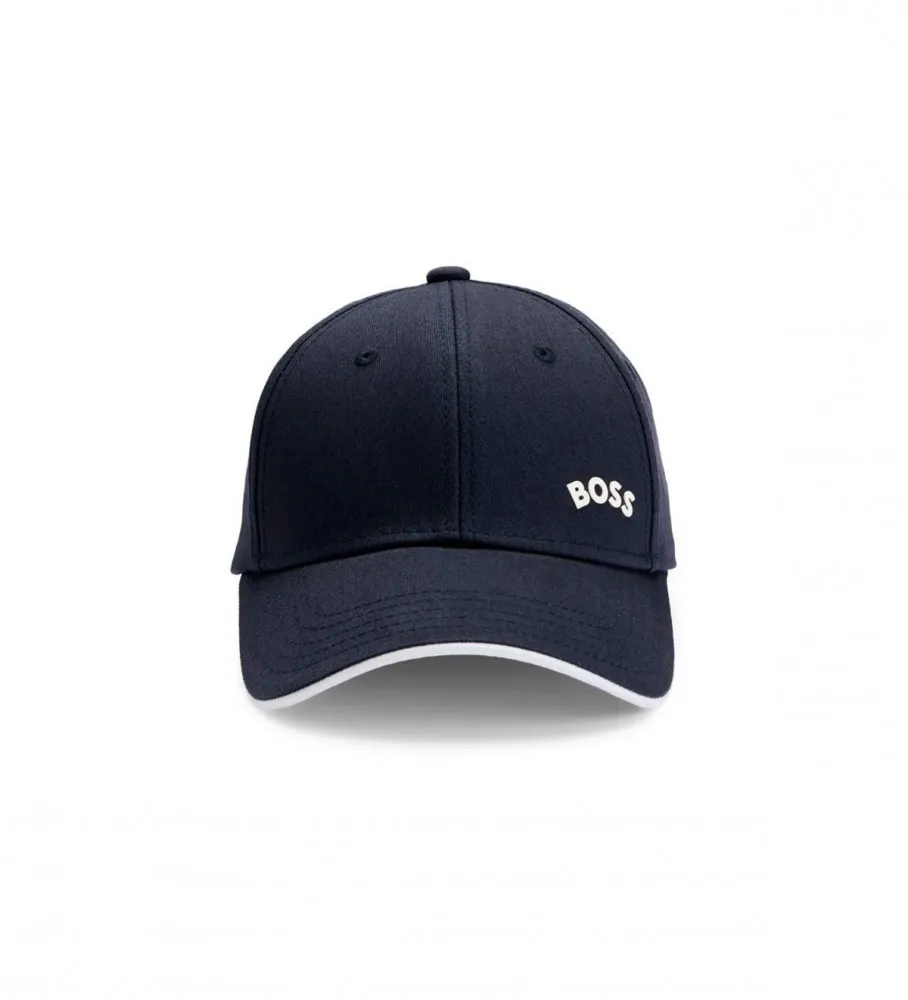 Gorra Sarga Logo Curvado marino