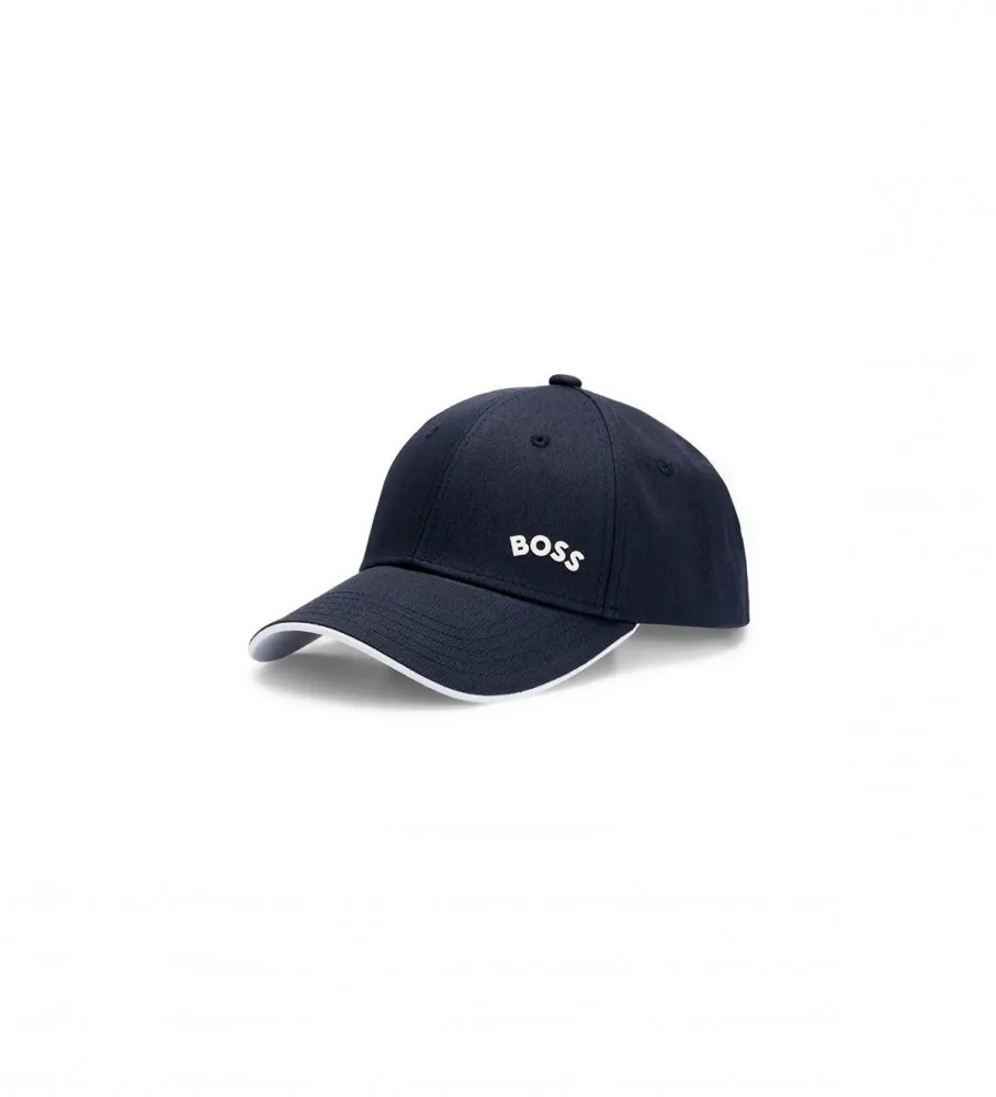 Gorra Sarga Logo Curvado marino
