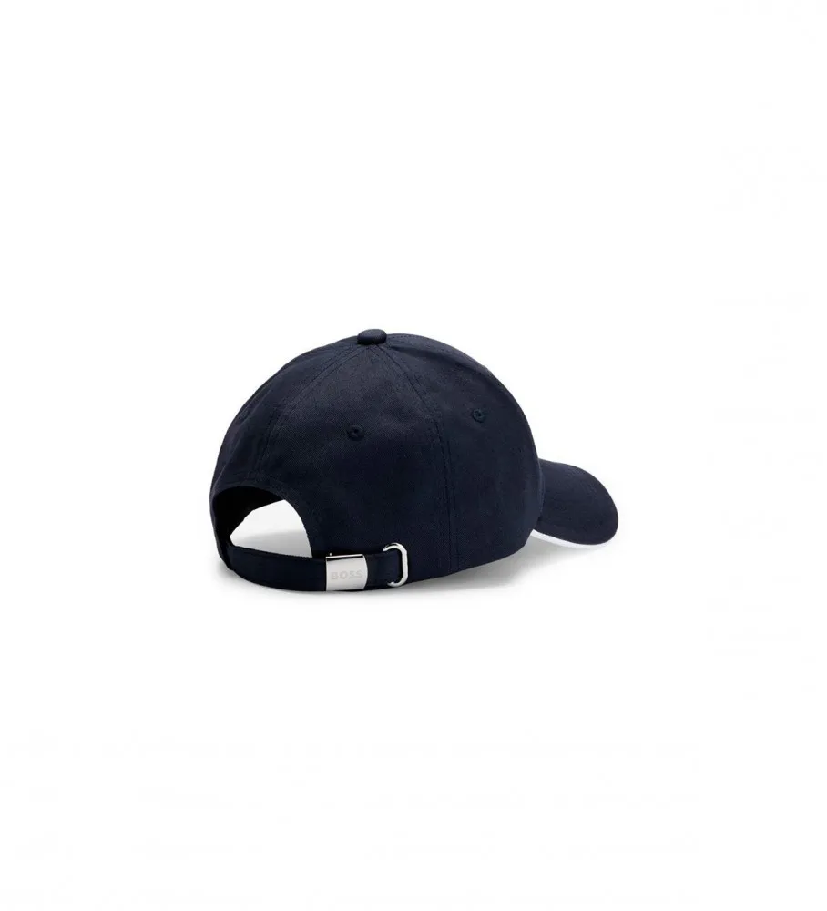 Gorra Sarga Logo Curvado marino