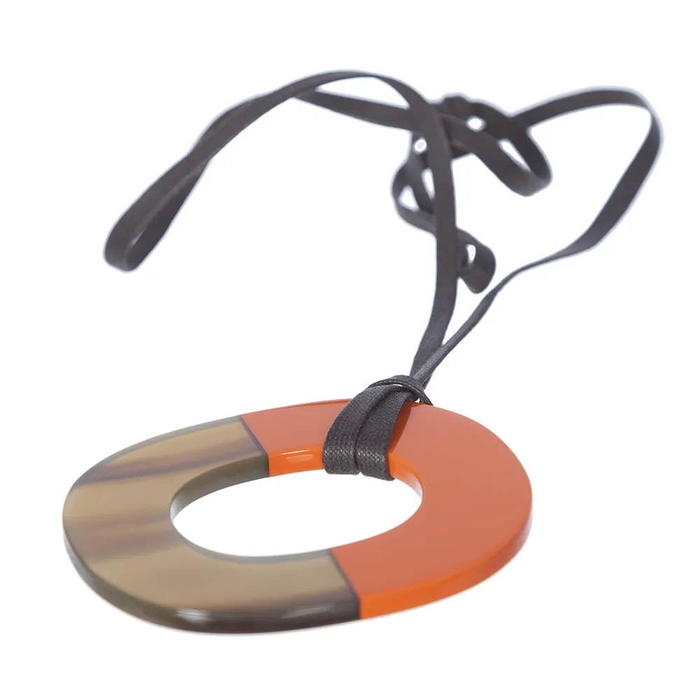 Hermés Colgante Ishtme Laca Naranja