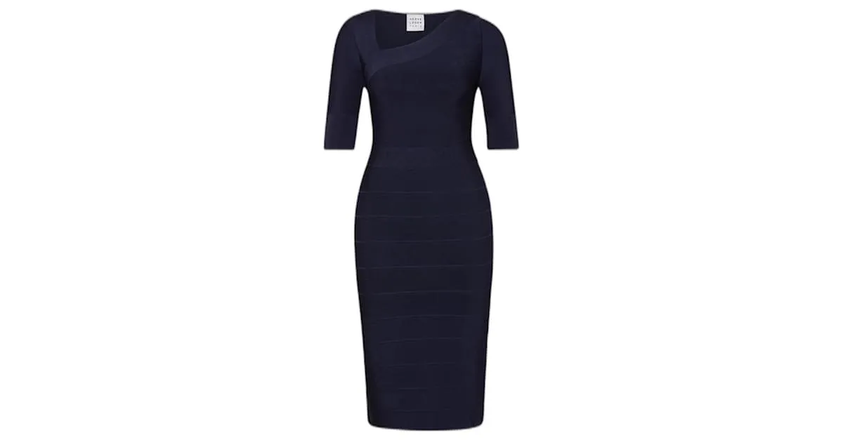 Herve Leger Vestidos Azul marino 