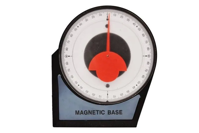 Inclinómetro análogico con base magnética