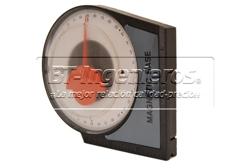 Inclinómetro análogico con base magnética
