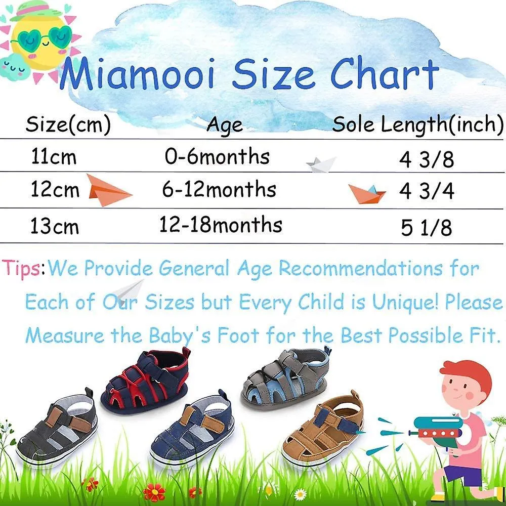 INFANT BABY BOYS GIRLS SUMMER BEACH SANDALS NON SLIP SOFT RUBBER SOLE TODDLER OUTDOOR CLOSEDTOE FIRST WALKER SHOES
