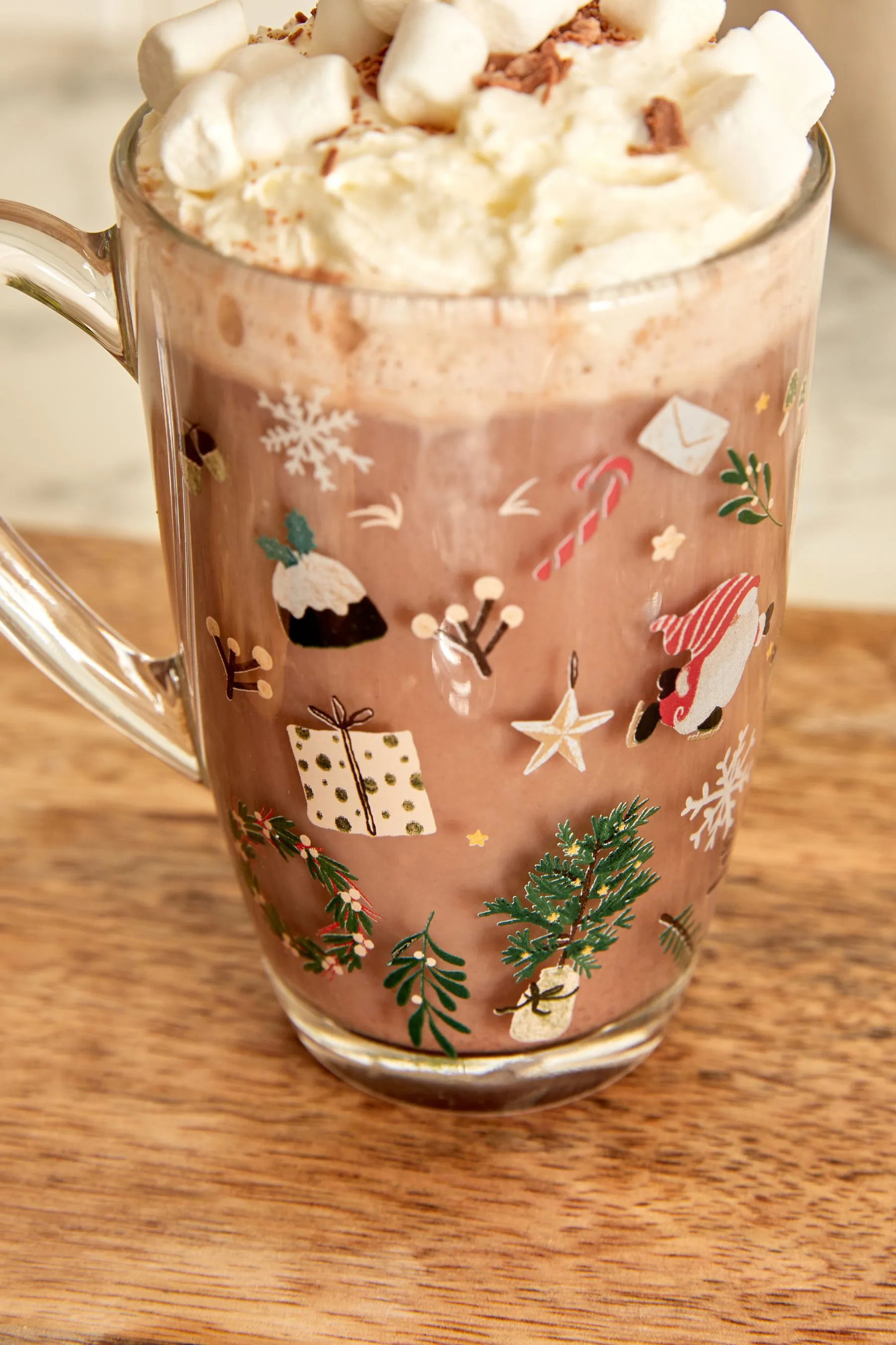 Juego de 2 tazas con diseño navideño de gnomos