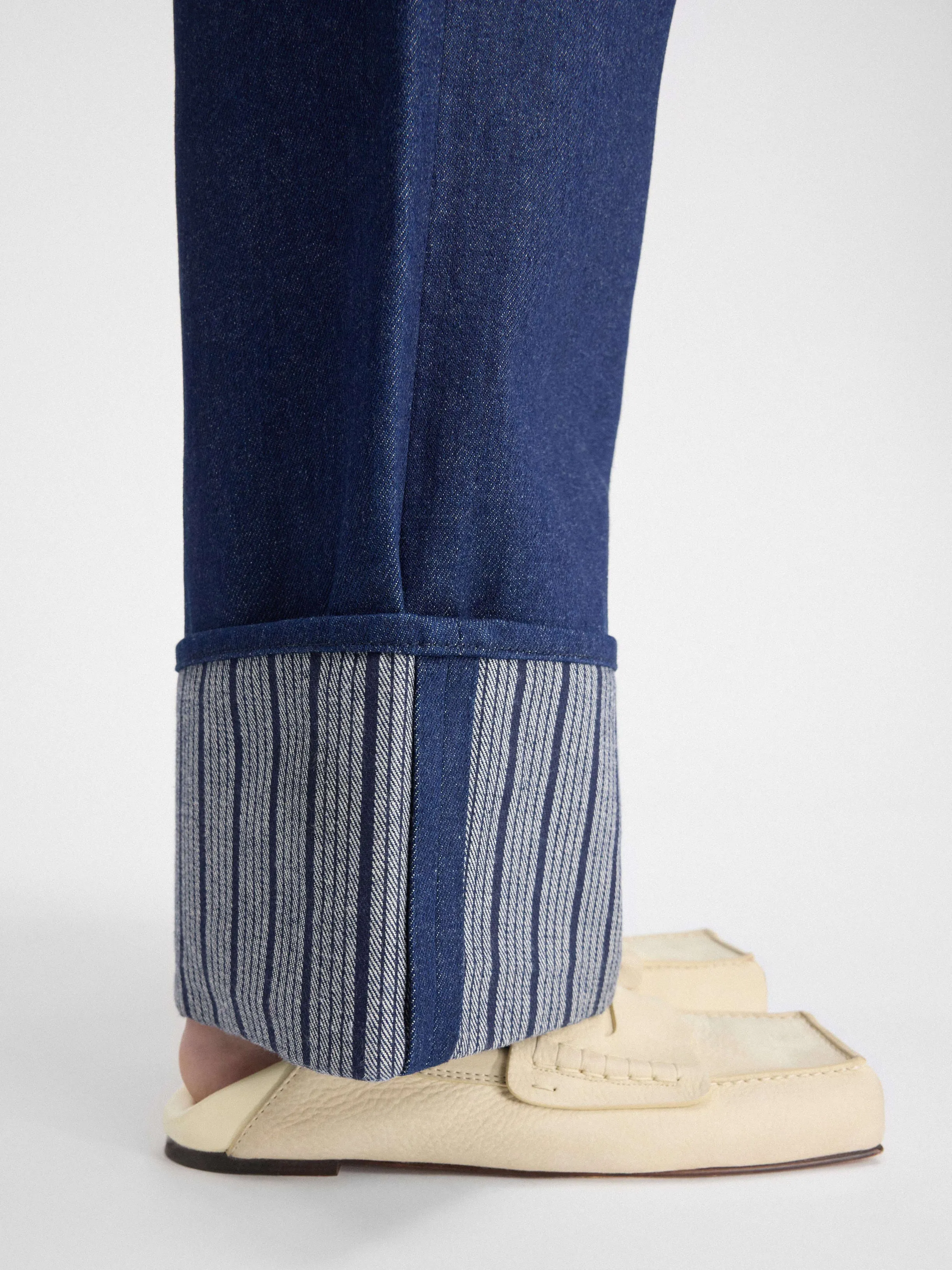 Le De Nimes Large Navy Navy Stripe