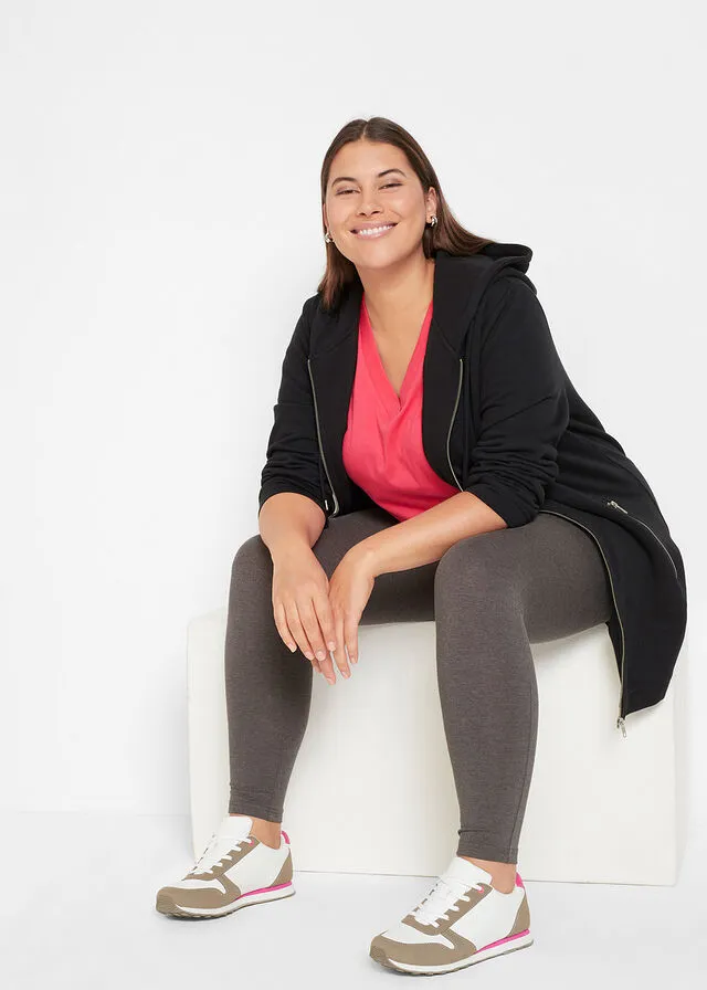LEGGINGS ELáSTICOS (2 UNIDADES) ANTRACITA JASPEADONEGRO