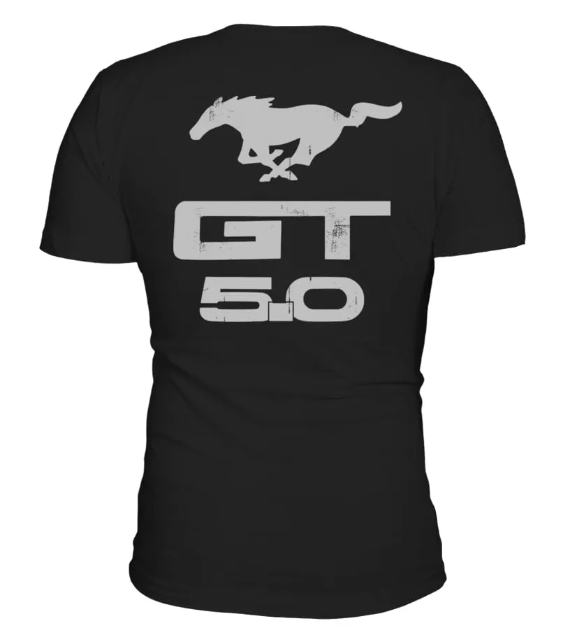 Limited Edition ( 2 SIDE ) Mustang Camiseta cuello en V Unisex