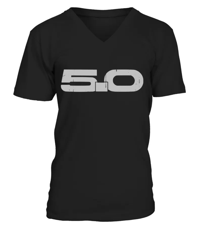 Limited Edition ( 2 SIDE ) Mustang Camiseta cuello en V Unisex