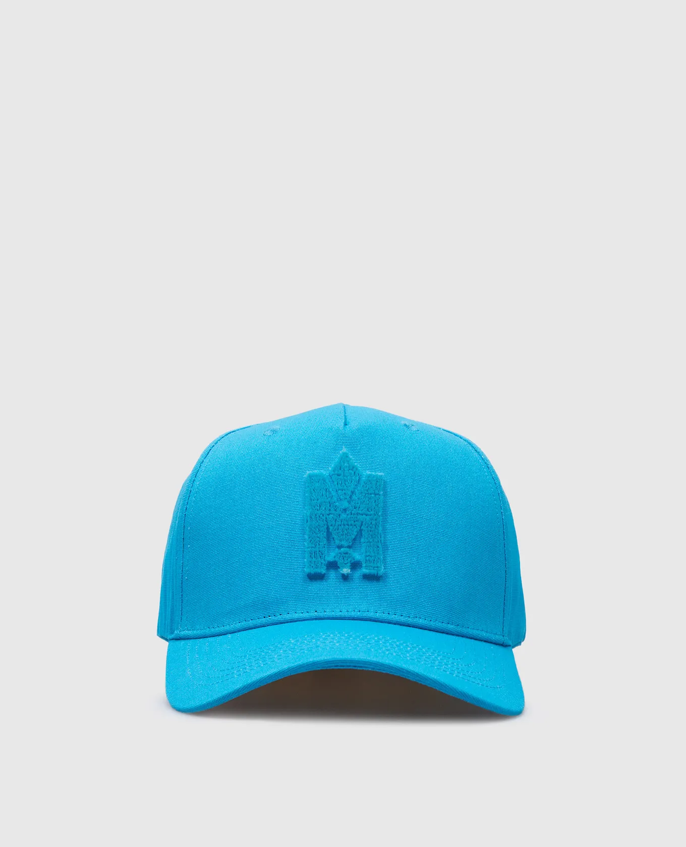 MACKAGE BLUE ANDERSONV CAP WITH TEXTURED LOGO PATCH
