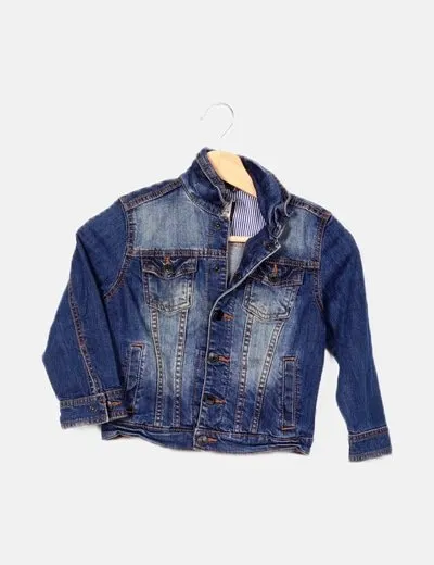 Mango Chaqueta azul denim