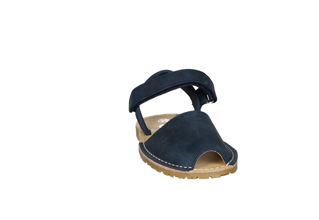Menorquina Piel Marino Velcro