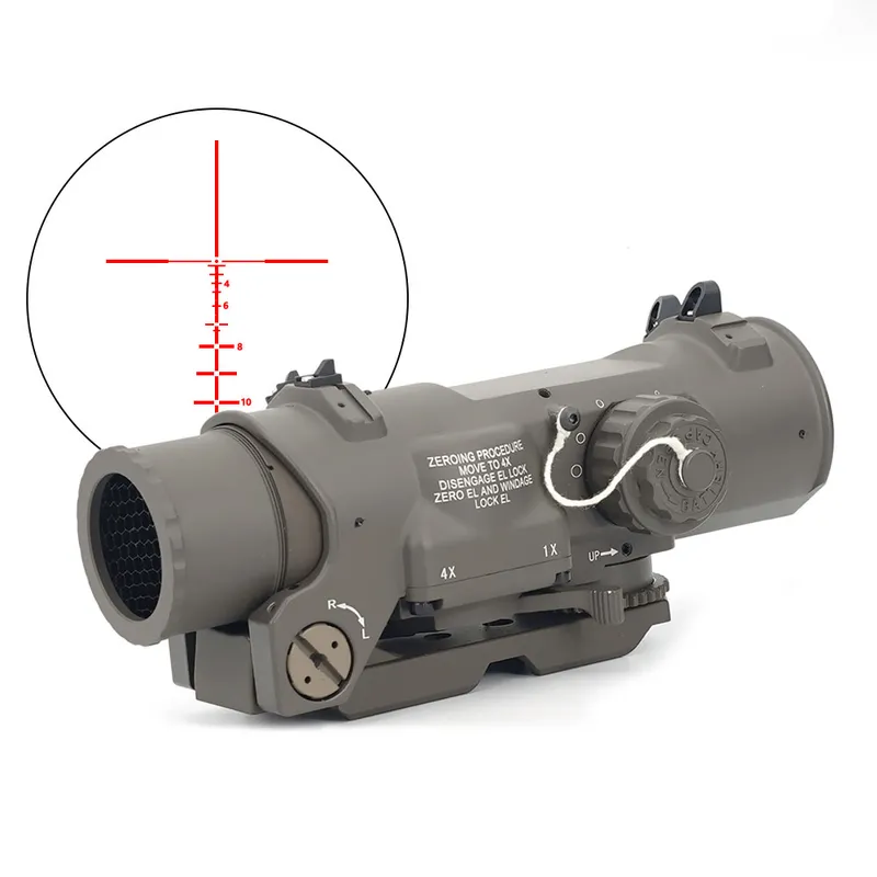 MIRA TáCTICA DR 14X GEN3, VERSIóN MIL SPEC, RéPLICA PERFECTA CON MARCADO ORIGINAL COMPLETO PARA CAZA AIRSOFT, MIRA TELESCóPICA