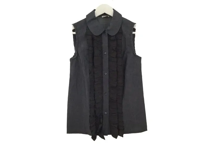 Miu Miu Tops Azul 