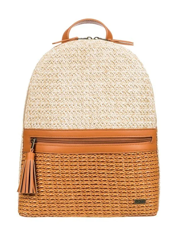 Mochila mediana Mujer Roxy Make Some Waves 20L NATURAL (yef0) Ref. ERJBP04293 paja natural Nueva Colección