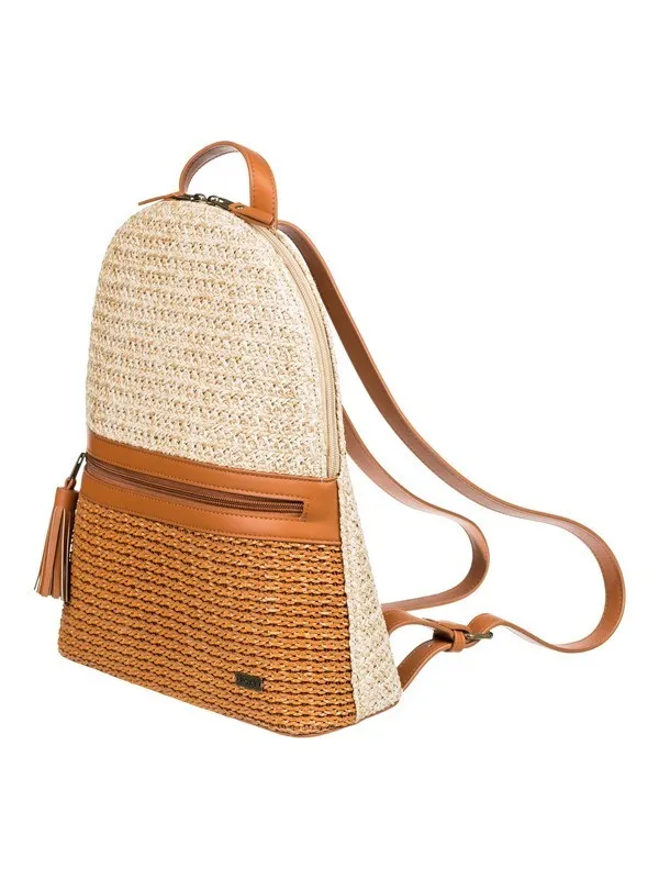 Mochila mediana Mujer Roxy Make Some Waves 20L NATURAL (yef0) Ref. ERJBP04293 paja natural Nueva Colección