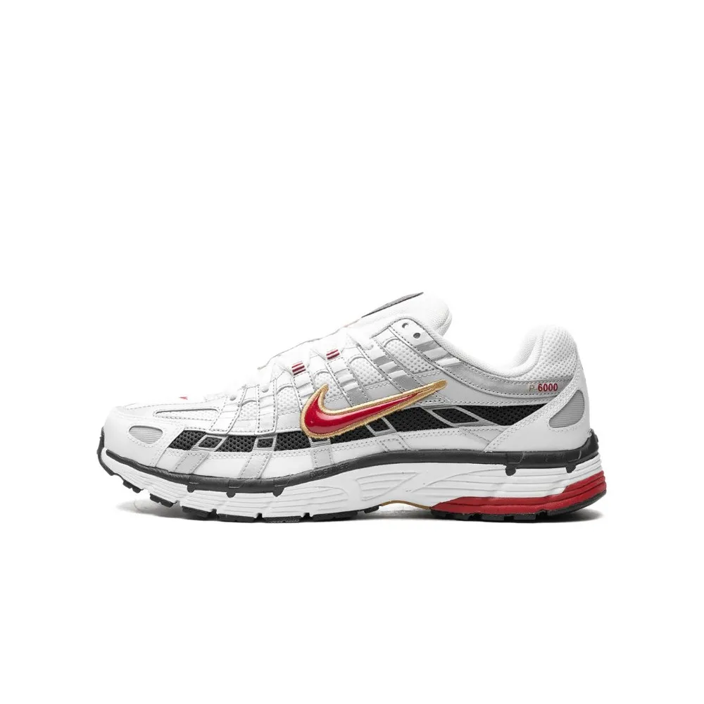 NIKE P6000 PLATINUM VARSITY RED