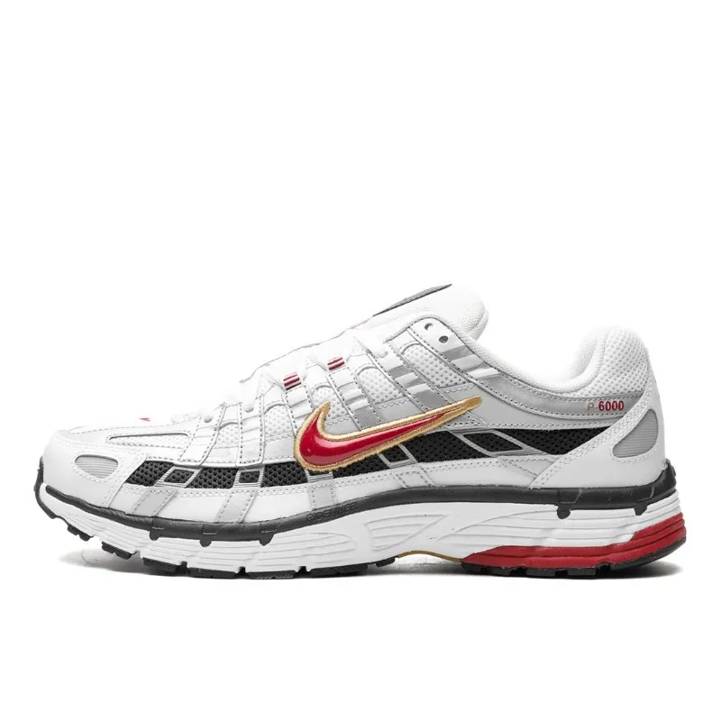 NIKE P6000 PLATINUM VARSITY RED