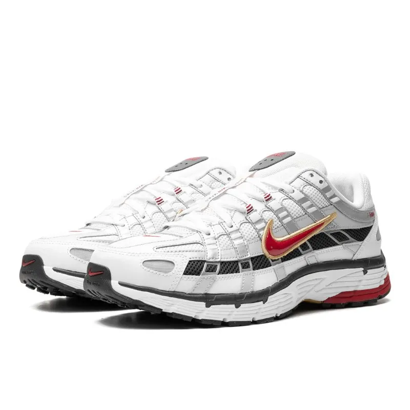 NIKE P6000 PLATINUM VARSITY RED