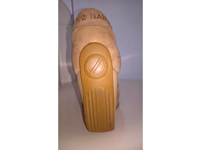 No Name Tacones de cuña Beige 