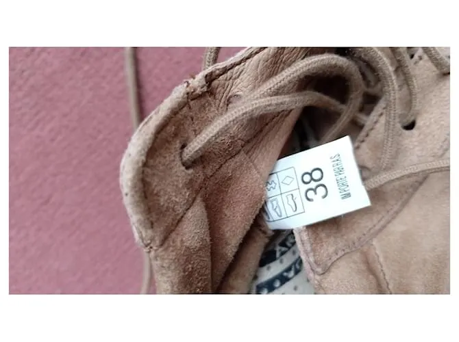 No Name Tacones de cuña Beige 