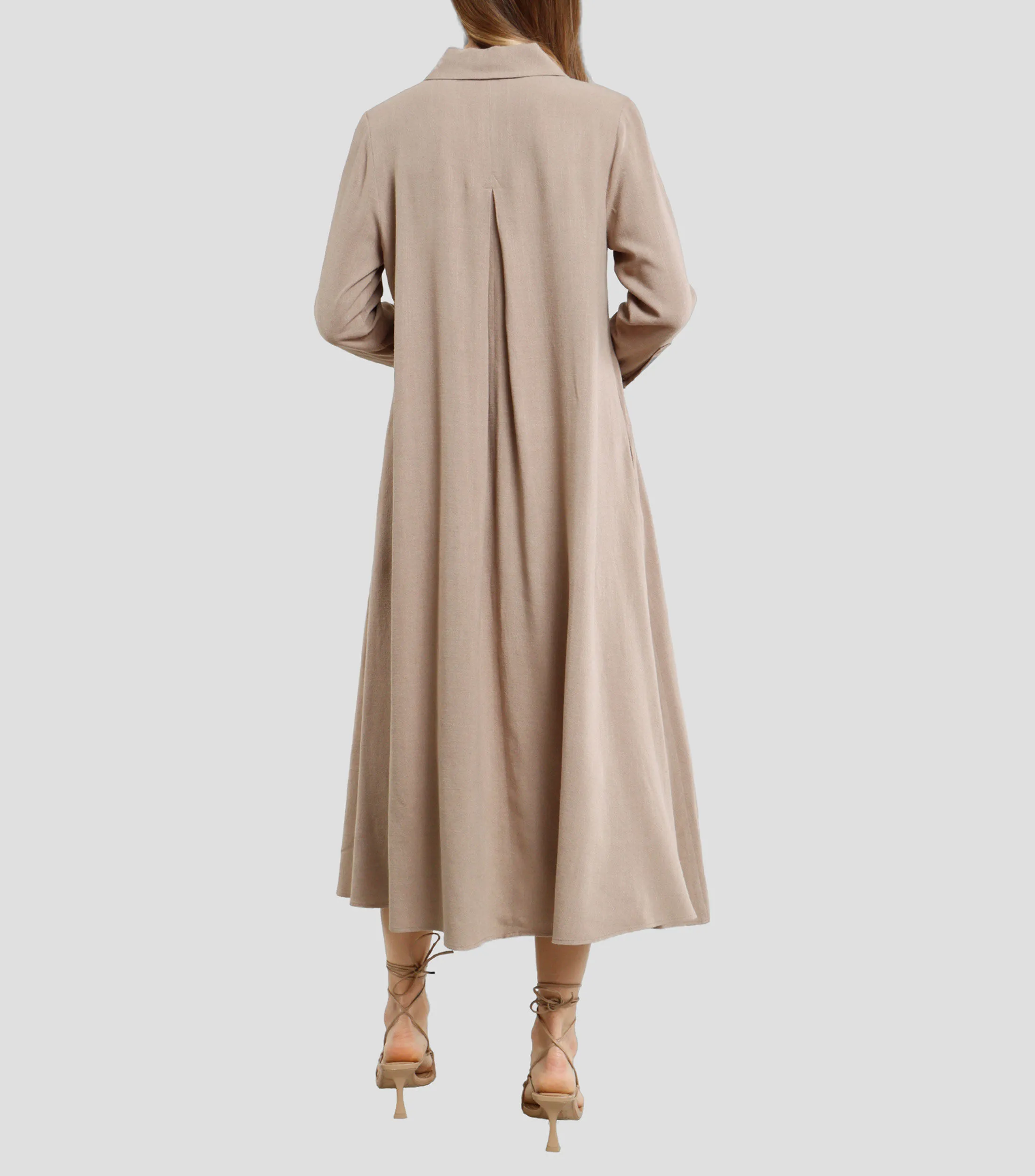 Octavia Vestido Maxi manga larga Mujer