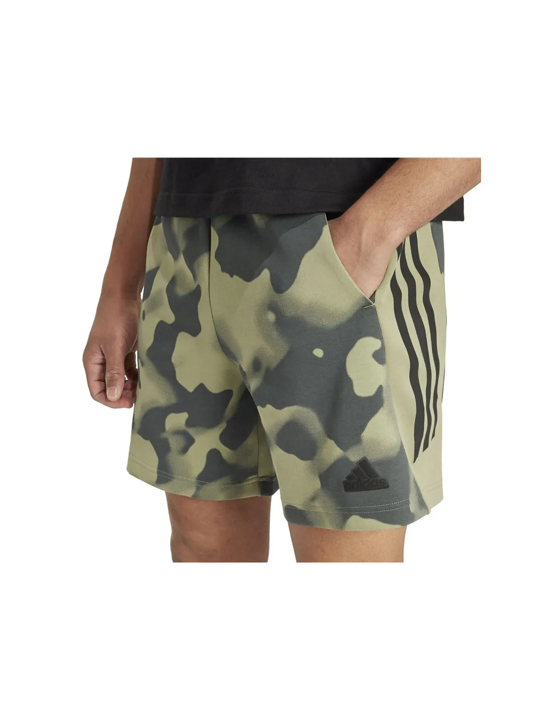 Pantalones adidas Future Icons 3 Bandas Aop Hombre Verde