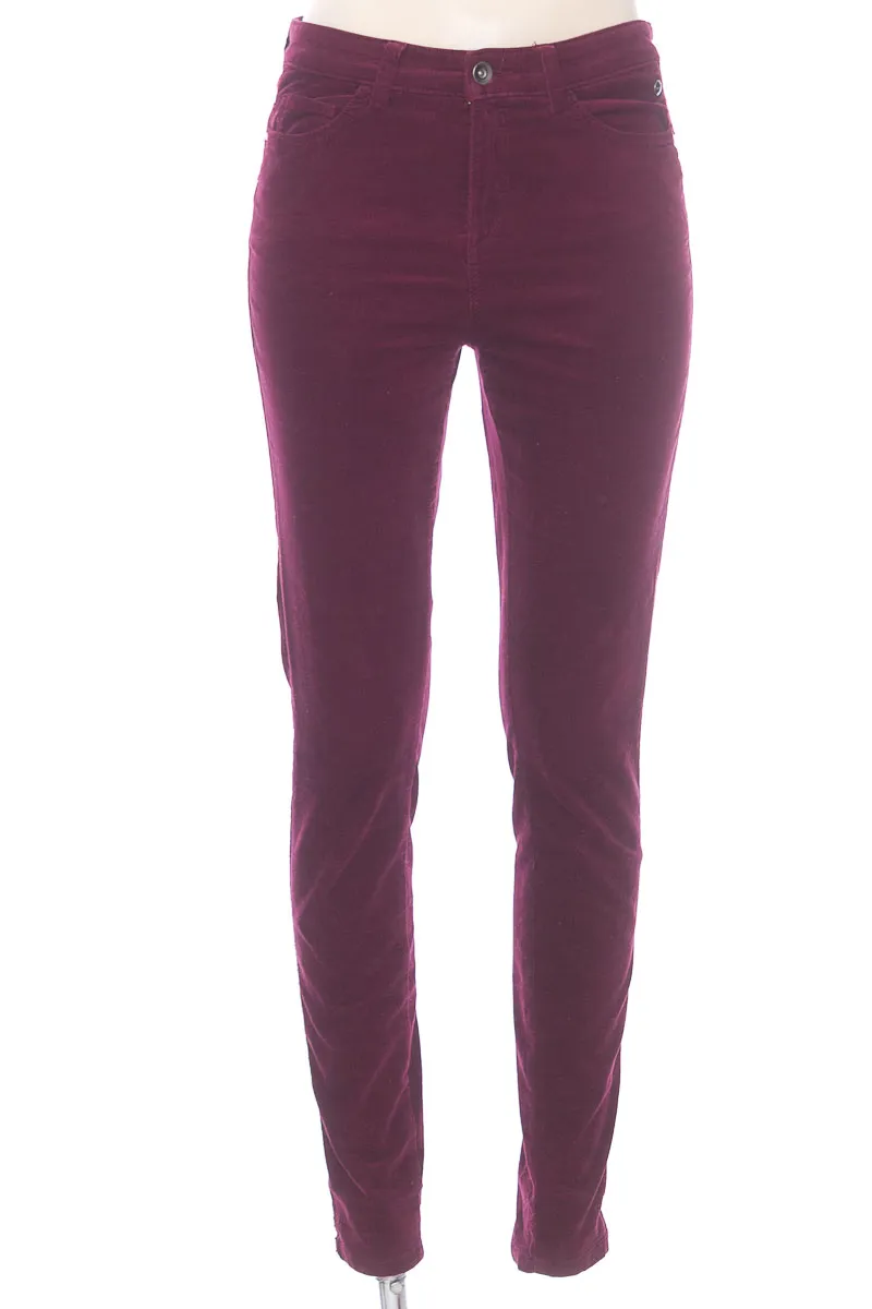 PANTALóN COLOR VINOTINTO  ESPRIT