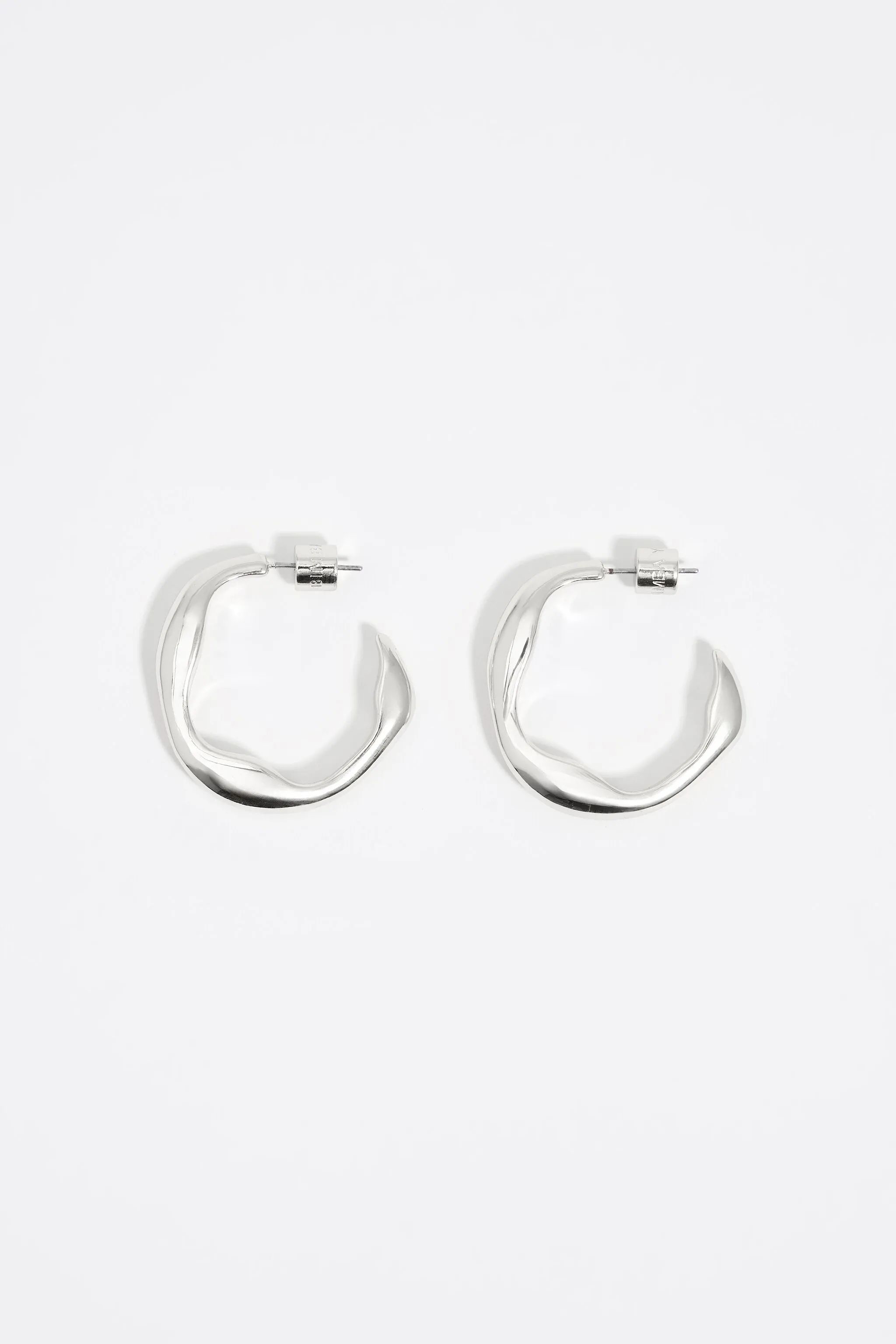 Pendientes aro plateado