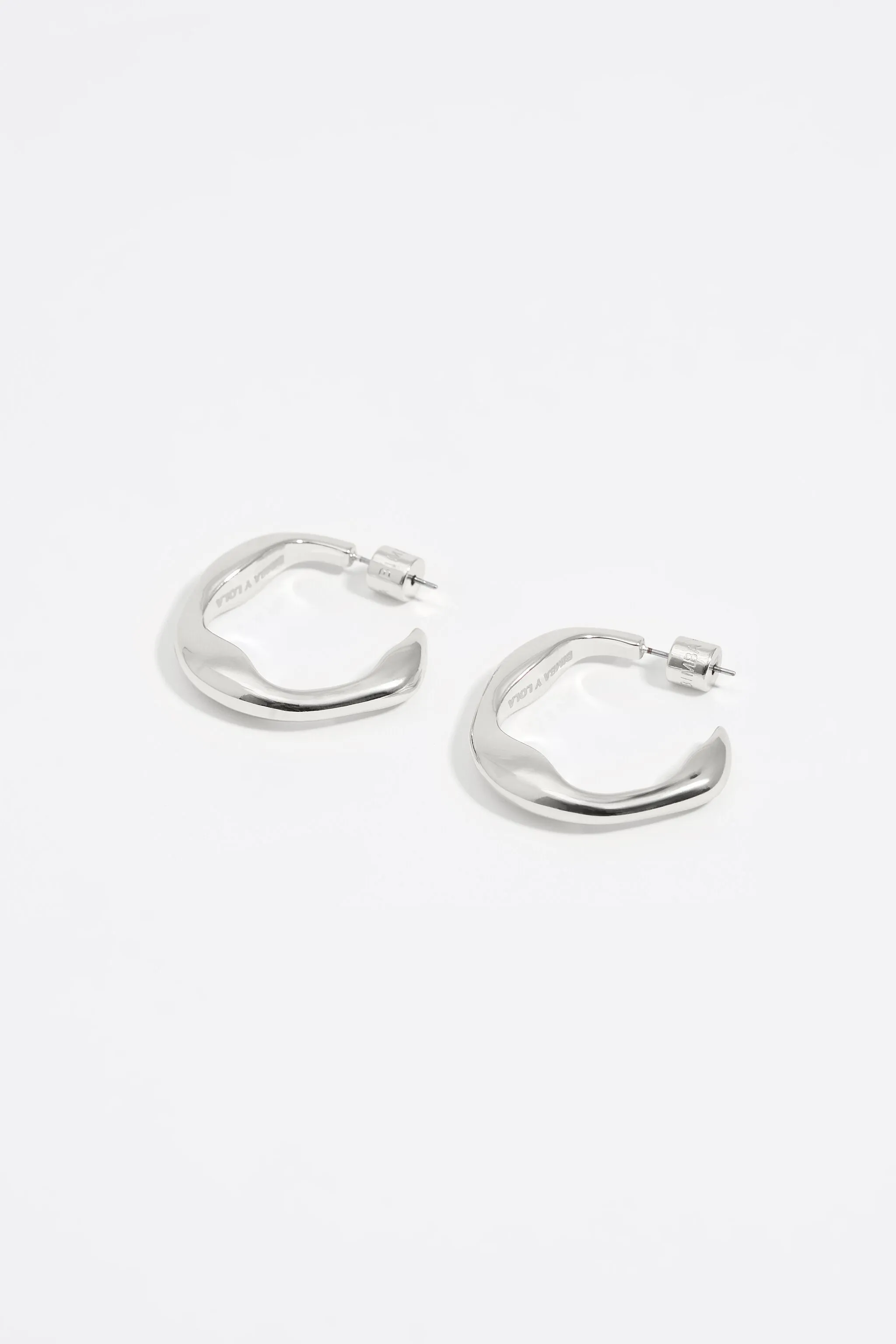 Pendientes aro plateado