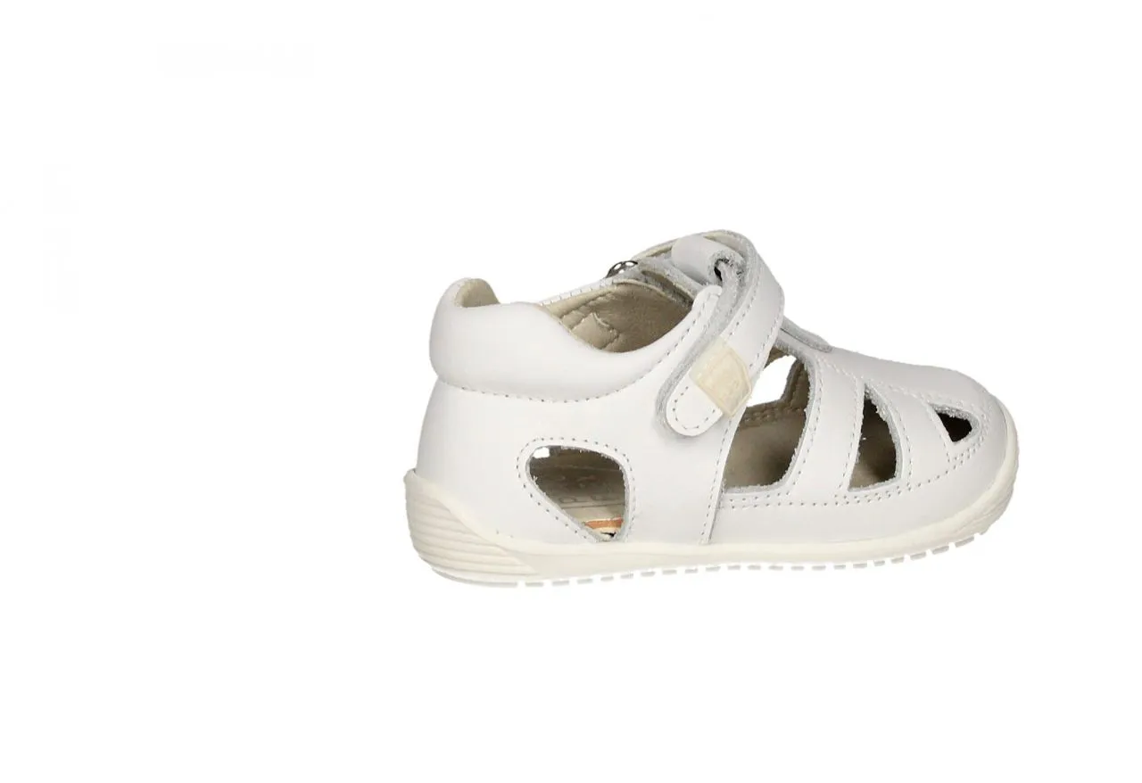 Pepito Velcro Piel Blanco