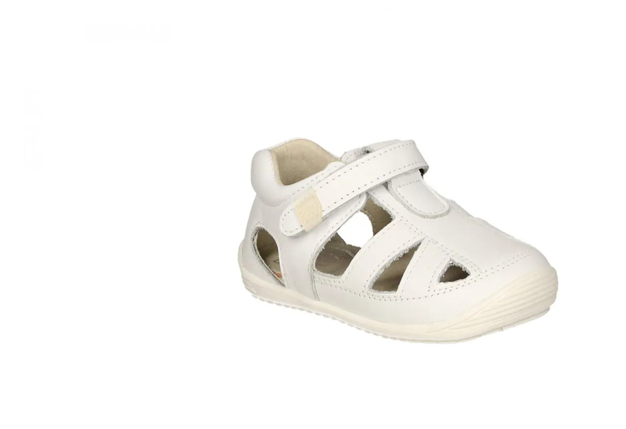 Pepito Velcro Piel Blanco