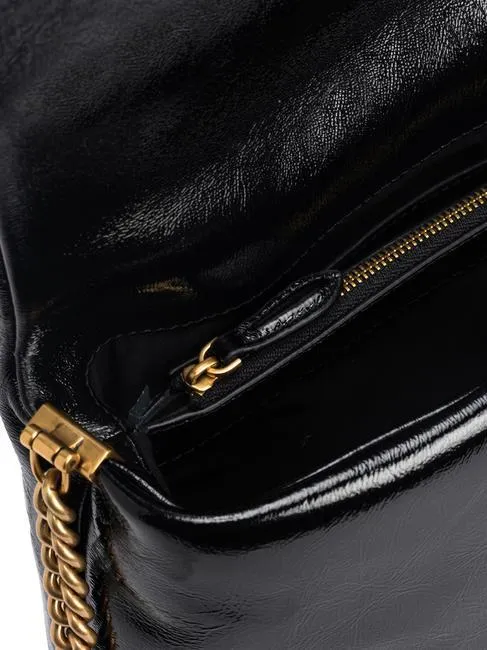 PINKO LOVE CLICK Bolso bandolera en piel naplak