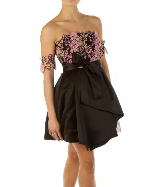 PINKO vestido sirenita vestido de nailon mujer 1B11YL 6079 talla duquesa negro.